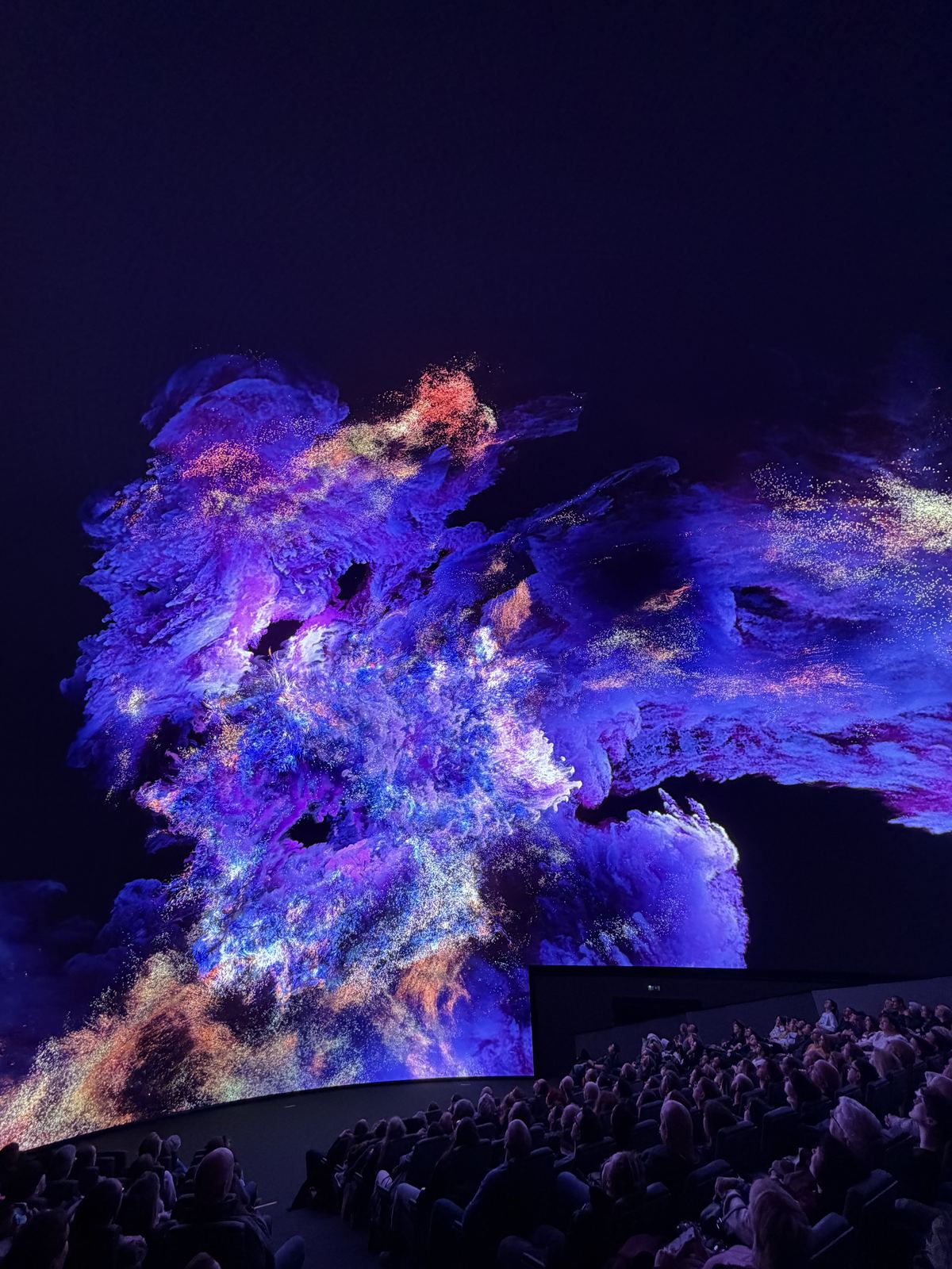 Infinite Space — dome projection: cosmic particle cloud
