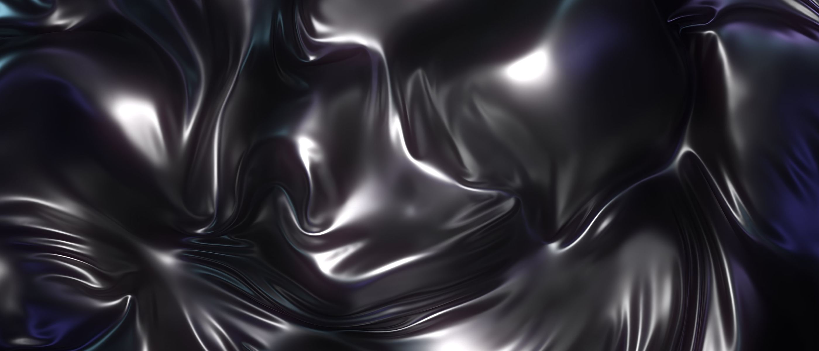 Infinite Space — closing image, metallic chrome fluid abstract